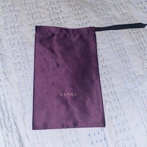 Authentic Gucci purple sunglass dust bag.